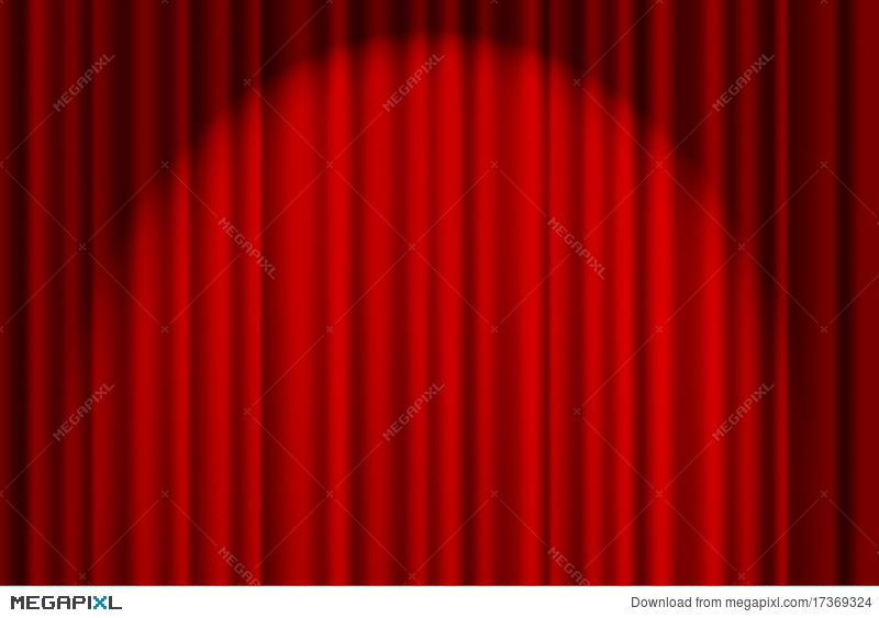 Red Theatre Curtain 